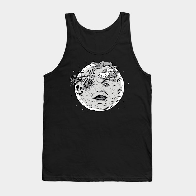 A Bike To The Moon! Tank Top by Raffiti